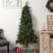 6ft. Pre-Lit Flat Back Montreal Mountain Pine Artificial Christmas Tree, White LED Lights